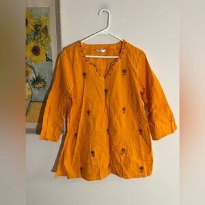 💚3 for $15 made in India embroidered blouse